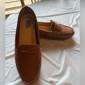 Women’s Samuel Hubbard Free Spirit Driver Brown Loafers, Size 8
